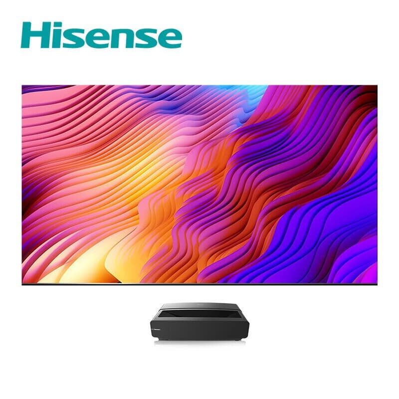 Hisense T50 Ultra HD 4K Laser TV Projector, 5000 Lumens High Brightness Projector, 120-inch Large Screen