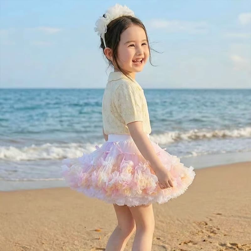 New Bow Tutu Skirt for Girls, Children's Puffy Half Skirt, Cake Skirt, Yiwu Source Factory, Drop Shipping