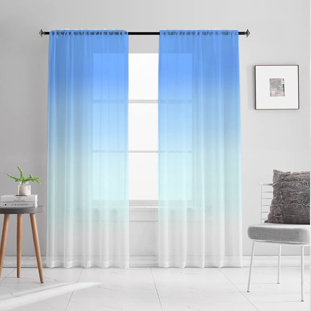 Supports JIT shipping, cross-border exclusive direct from manufacturer, digitally printed curtains and window sheers, digitally printed curtains.