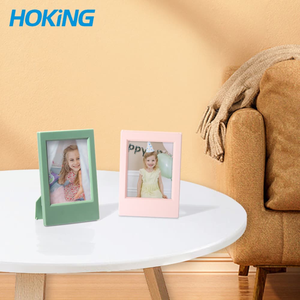 Universal Mini 3-Inch Classic Vertical Instant Photo Frame Morandi Color Creative Photo Holder Mini Frame Display Stand