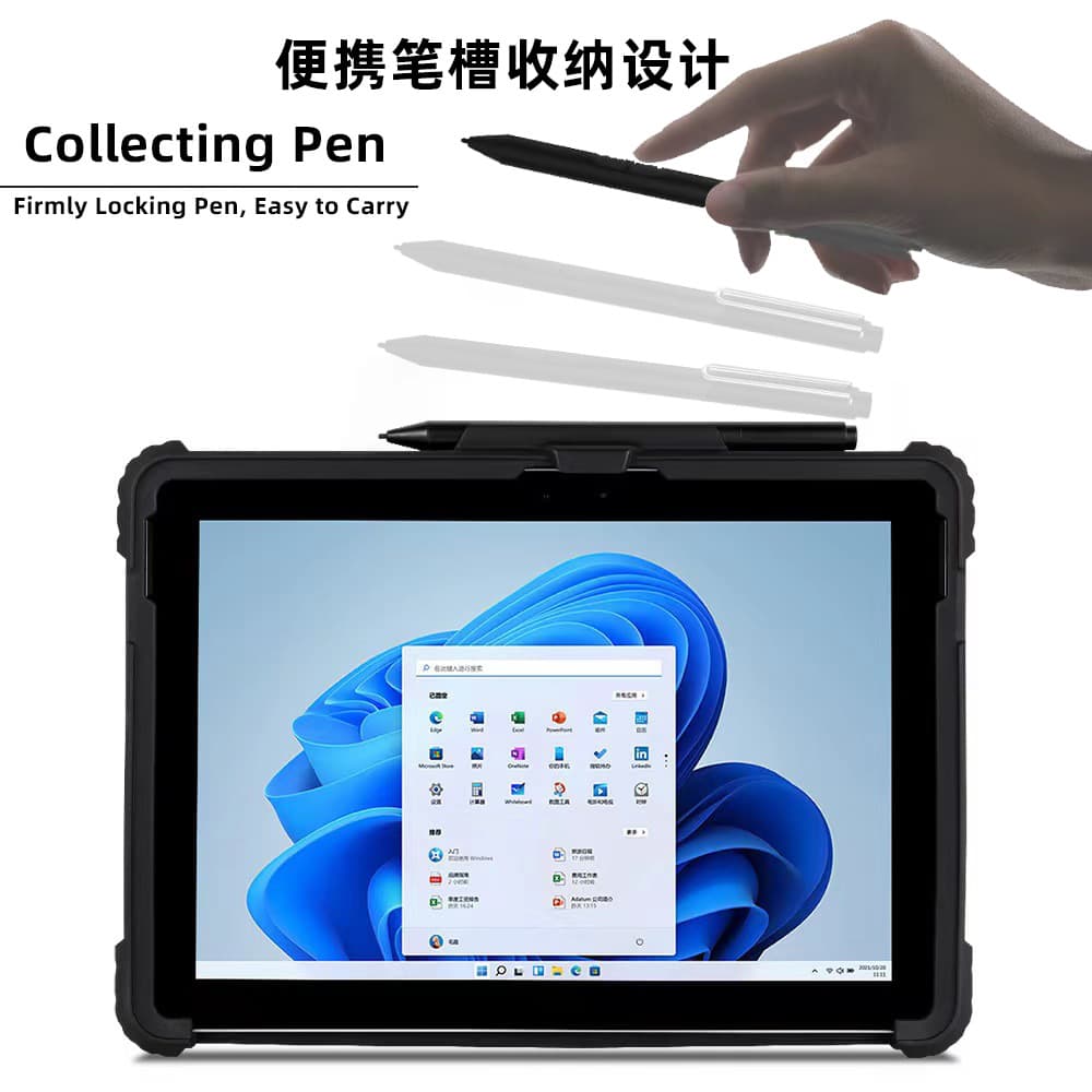 Compatible with Microsoft Surface Pro 13 protective case, Pro 9 shockproof, Pro 4567+ plastic Pro 8 keyboard Go shell