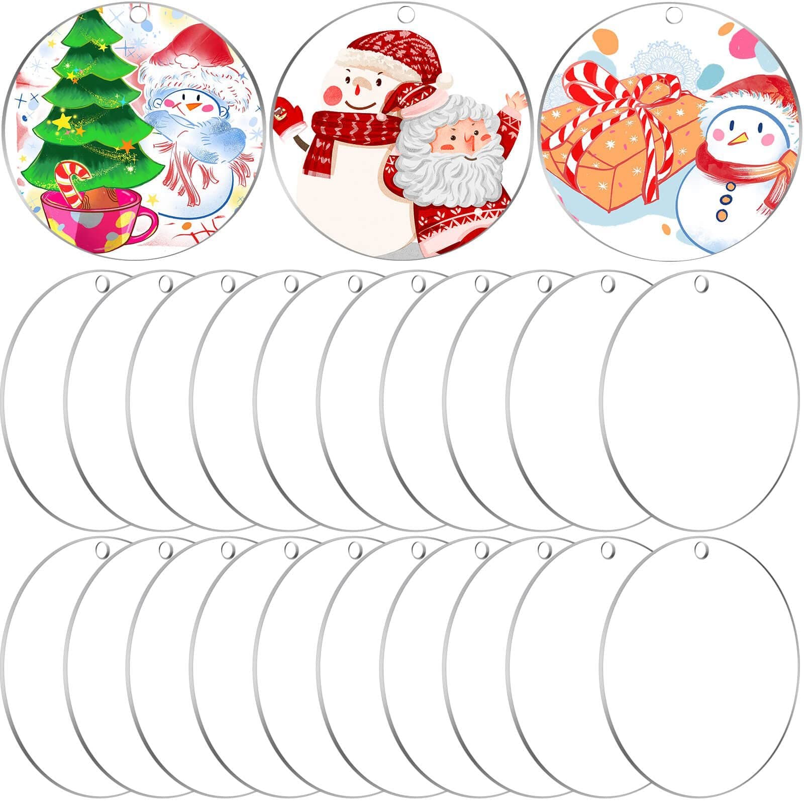Blank acrylic round sheet laser cutting acrylic base plastic transparent round plate circular keychain