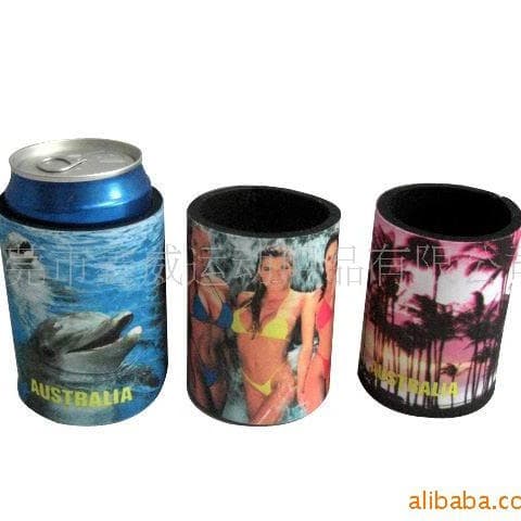 Custom-made neoprene thermal cup sleeves for 330ML, 350ML, collapsible can sleeves, and bottom-attached cup sleeves.