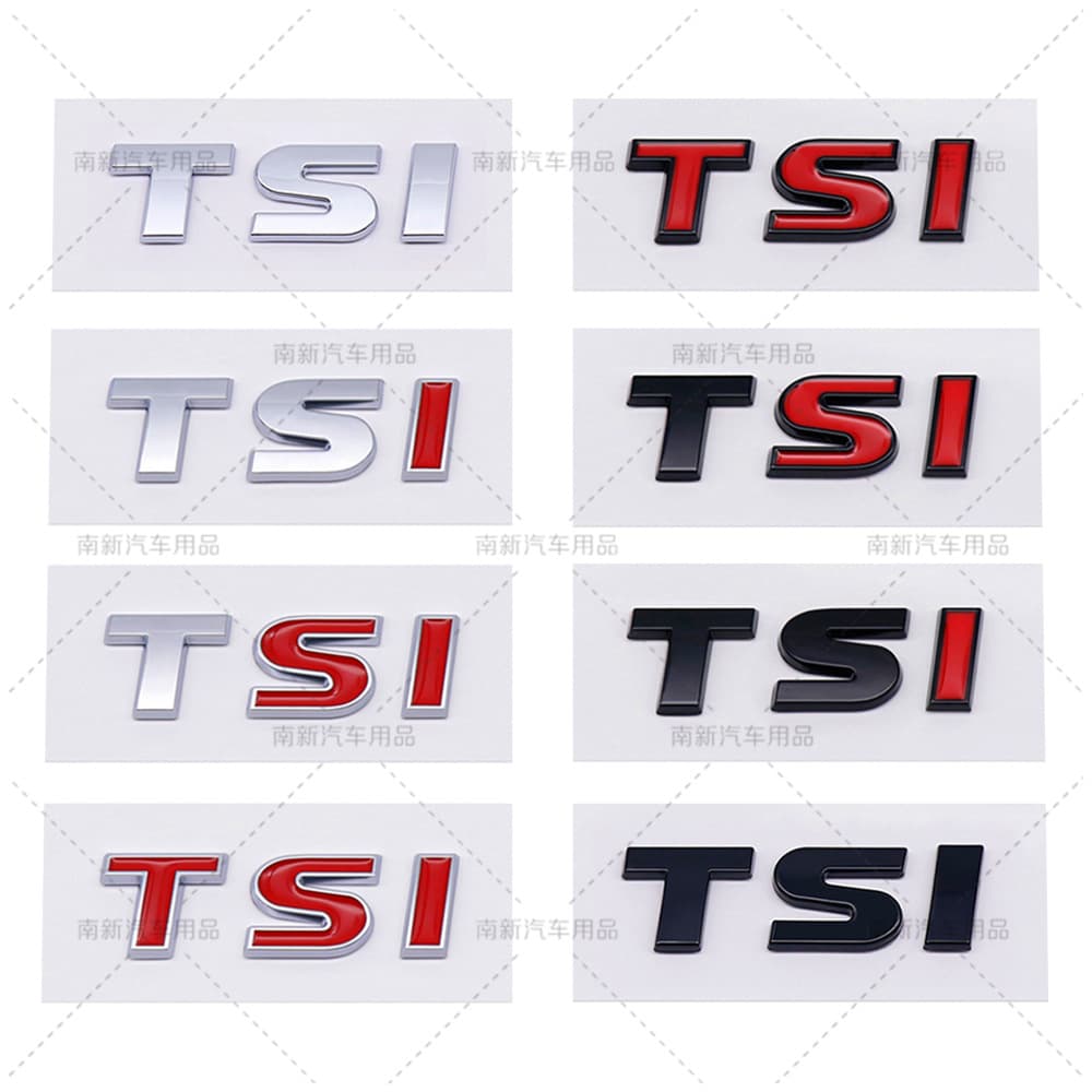 TSI Car Stickers Side Wing Body Decals for Jetta New Speed Gold Lion Maintenance ABS Material Vehicle Side Stickers