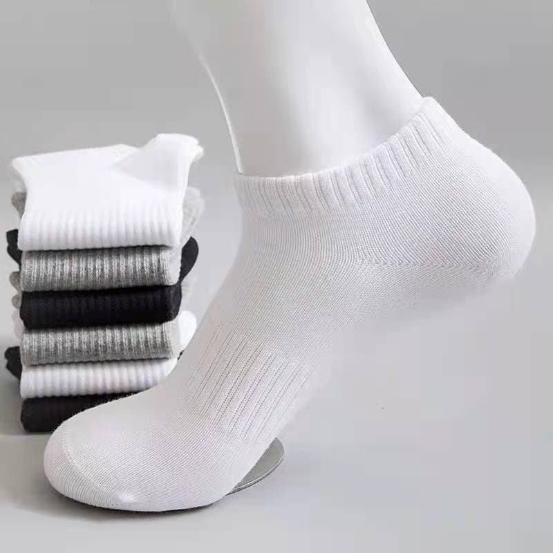 Men's and Women's Short Socks, Summer Ankle Socks, Thin Pure Cotton, Black and White, Sports Versatile, Cotton Short Socks Wholesale