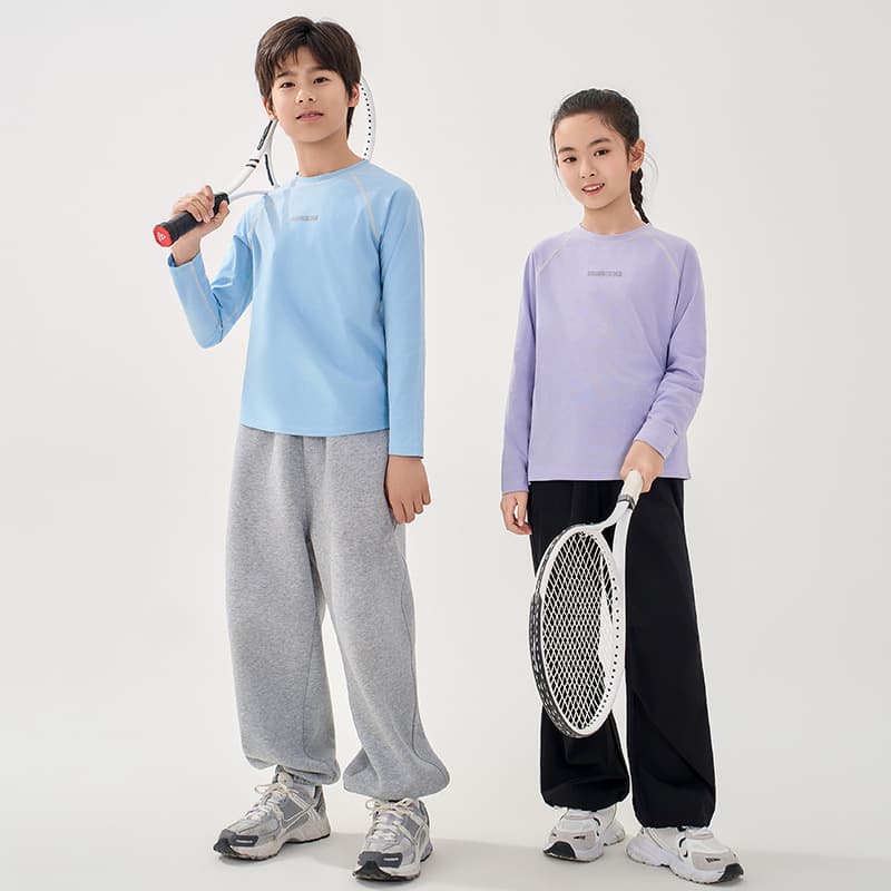 Children's Quick-Dry Shirt Girls Sportswear Summer 2026 New Long Sleeve T-Shirt Ice Silk Cool Feeling Baby Top