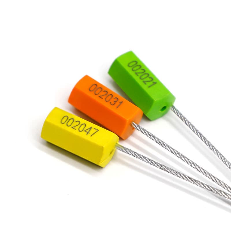 [17712 Certified] Lead Seal Disposable Steel Wire Seal Pull-Tight Logistics Truck Container Seal Anti-Tamper Lock