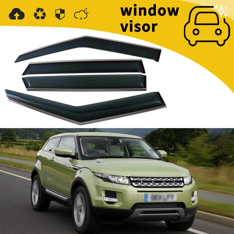 For 2010-2014 Range Rover Evoque Sport Executive Door Rain Guard Deflector Trim