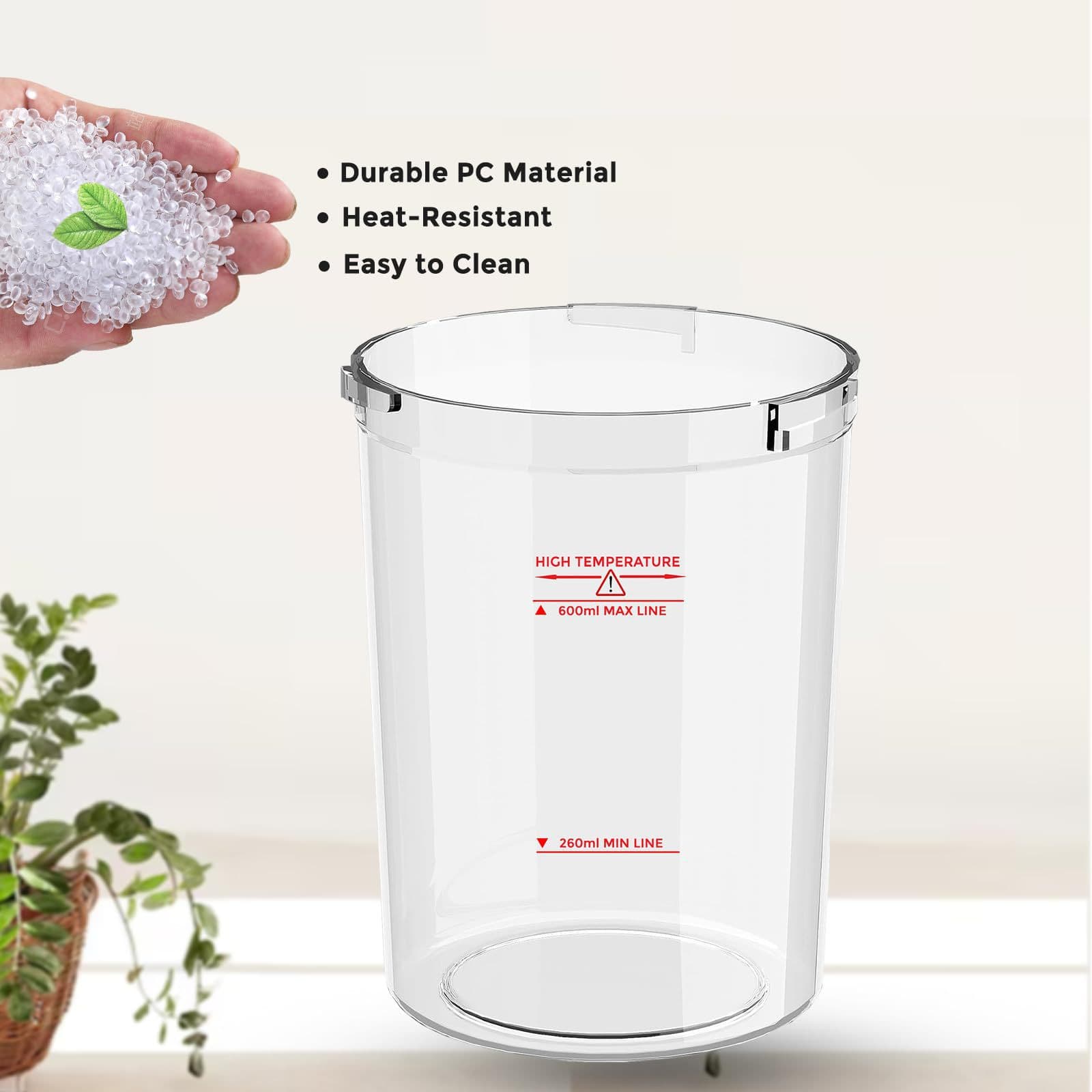 Salon Spray Machine ABS Transparent Plastic Cup Cross-border Barber Shop Hair Salon Facial Steamer Special Accessories Factory Direct