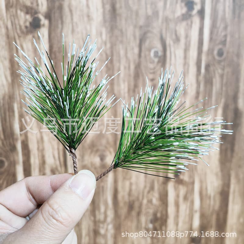 Pine Needles Artificial Plant PVC Pine Needle Leaves Pine Branches Vine Light Decoration Accessories Christmas Decor Christmas Accessories