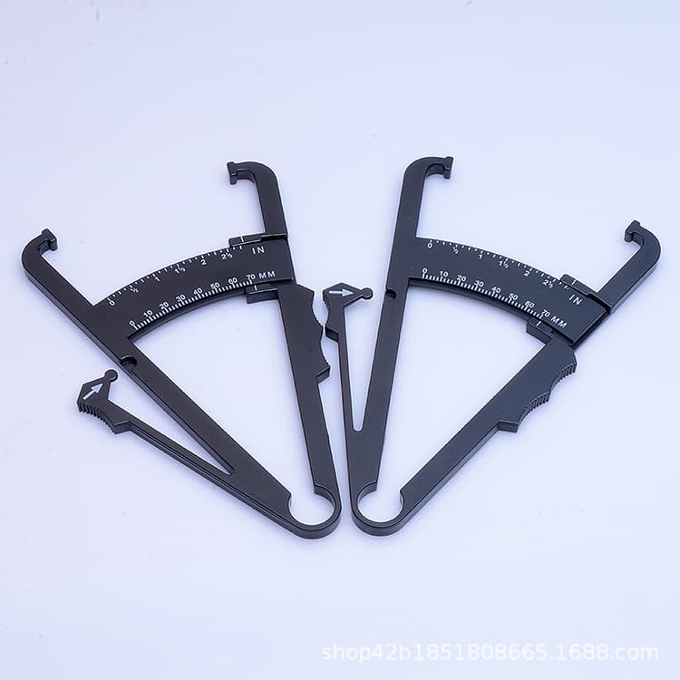 Fat clips, calipers, home-use dual-scale body fat meter, skinfold thickness measuring instrument, fat caliper measurement.