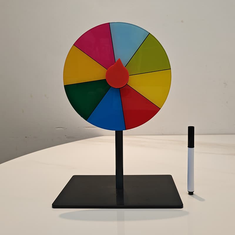 Diameter 15cm Lucky Spin Wheel Teaching Prop, Game Activity, Rewritable Desktop Raffle Wheel Amazon