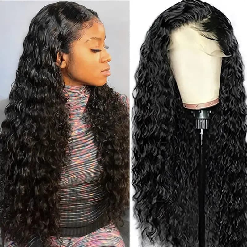 Amazon Wigs European and American Women's Lace Front Wig African Small Curl Tube Long Curly Wig