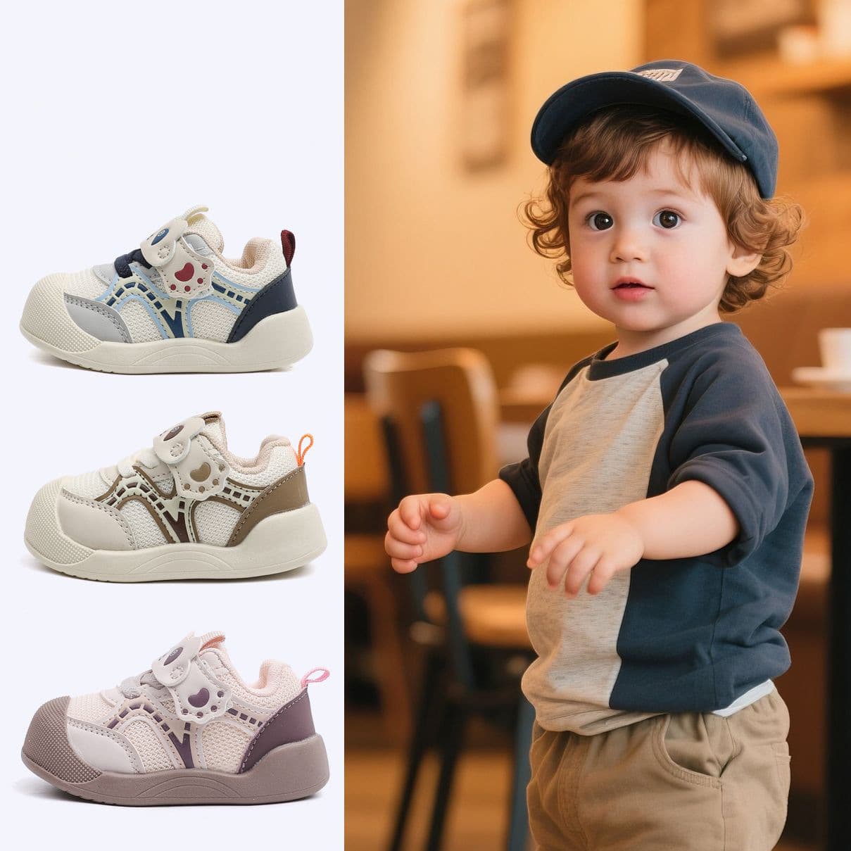 Baby Walking Shoes Spring Autumn New Soft Sole Non-Slip Boys Toddler Shoes Breathable 0-3 Years Girls Children's Shoes