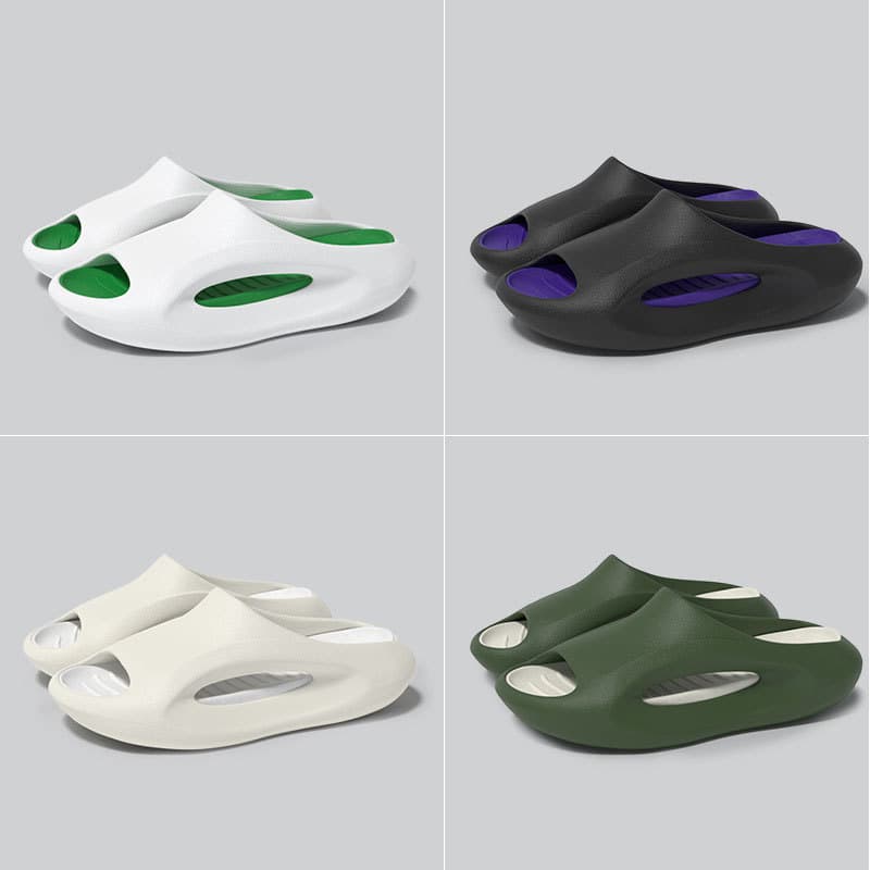 Couples Soft Sole Slippers for Women, Summer Home Non-Slip Cloud-Like Feel Slippers, Men's Sports Casual Trendy Thick Sole Slippers for Women