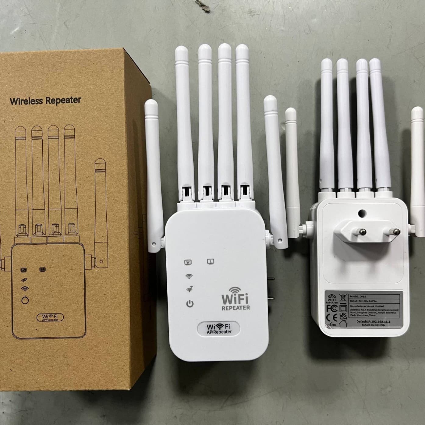 Six Antenna WiFi Signal Amplifier Repeater Wireless Network Booster 300M 1200M Internet Speed Enhancer Office Computer Accessory