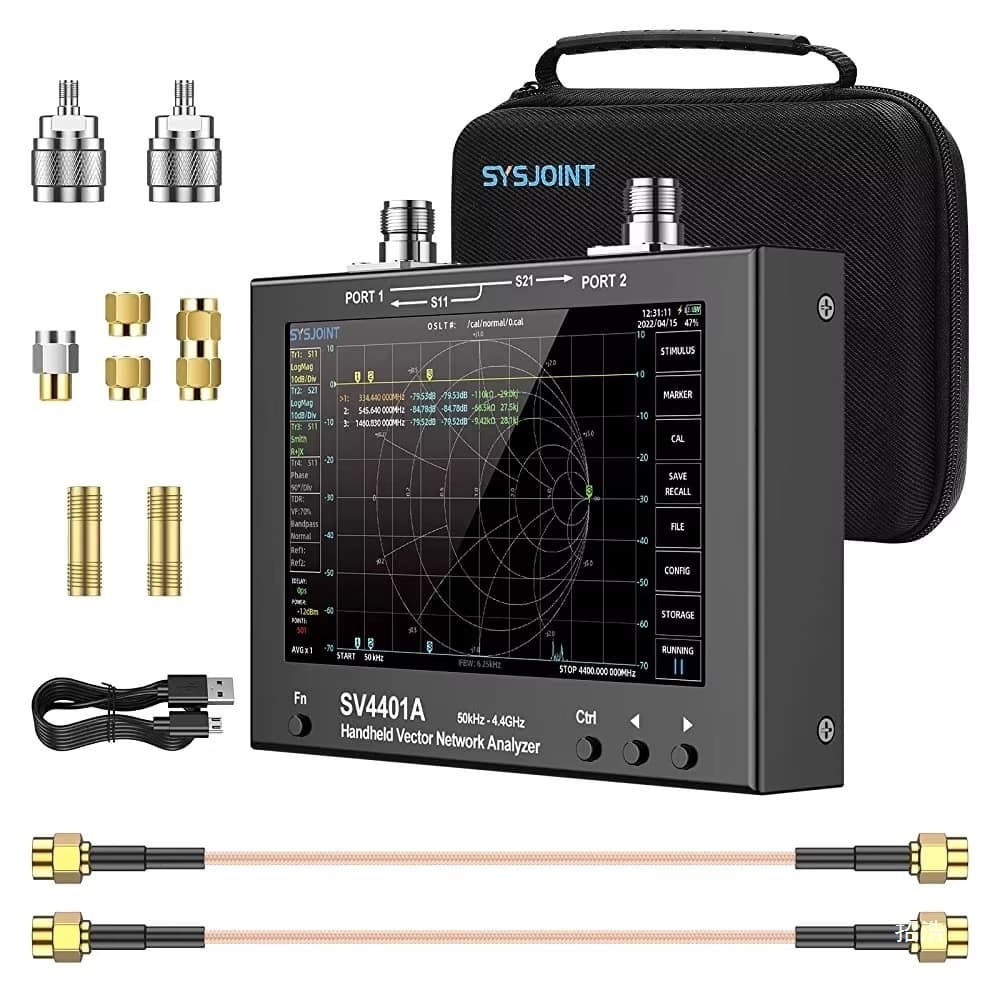 SV4401A vector network analyzer 50KHz-4.4GHz 7-inch large screen handheld portable nanovna