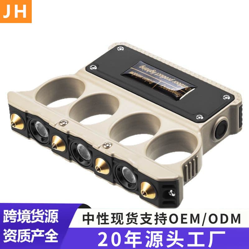 Cross-Border Knuckle Light, Vehicle Emergency Self-Defense Flashlight, Window Breaker, Safety Hammer, Outdoor Self-Defense Exploration Tool Light