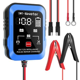 6V12V 1.5A Motorcycle Battery Charger Smart Pulse Repair Battery Charger