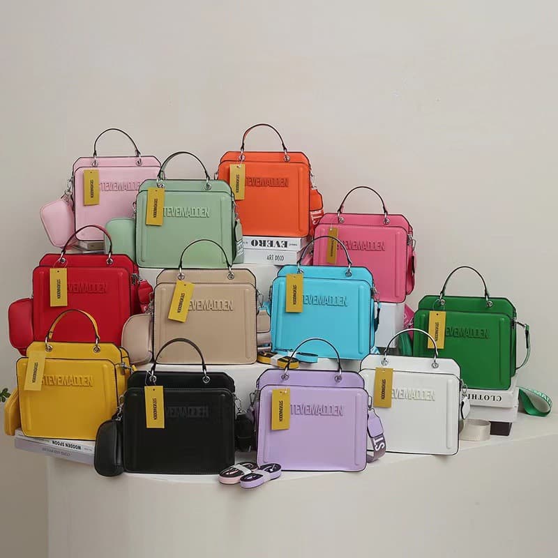 2026 New Style Handbags Trendy Letter Print Shoulder Bag Solid Color Crossbody Bags Fashion Women's Bag