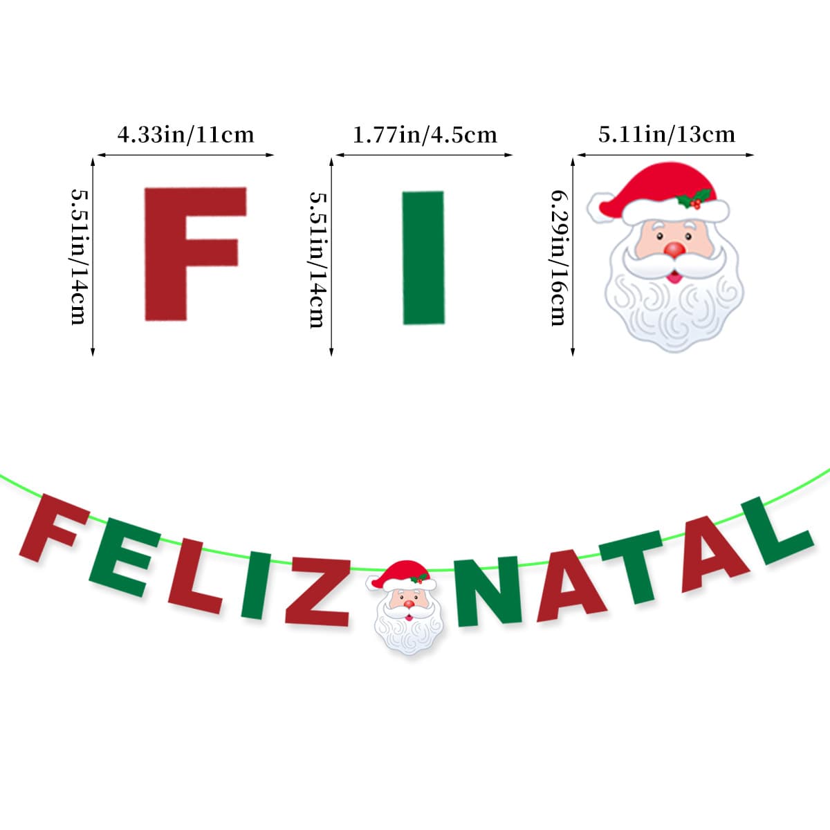 26 Cross-border Christmas Theme Party Decoration Letter Banner School Mall Home Decoration Flag Wholesale Custom