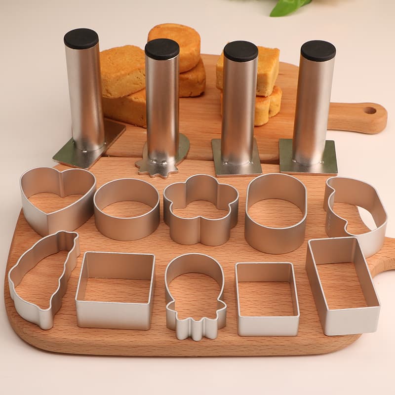 Thickened pineapple cake mold press rectangular pineapple frosting biscuit model semi-cooked cheese grinder water stone power