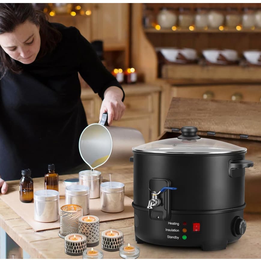 European Standard Stainless Steel Wax Melter for Beauty Salon, Large Capacity Candle Soap Making Wax Melting Pot