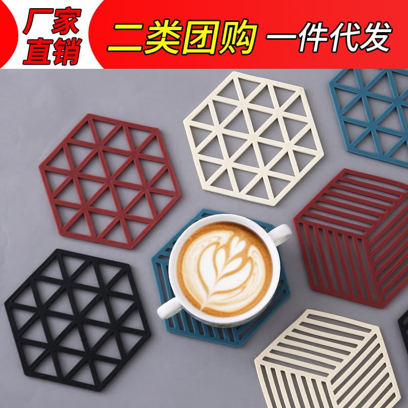 Silicone Table Mat Heat Resistant Nordic Style Placemat for Kitchen Pot Pad Plate Cup Mat Dining Mat