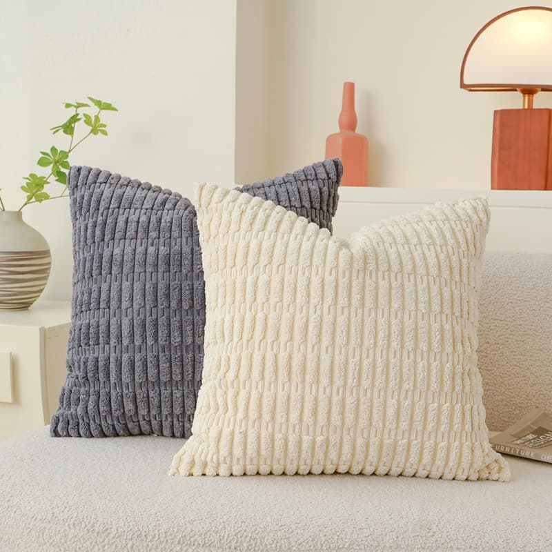 Cross-border Amazon Solid Color Minimalist Cloud Velvet All-Season Living Room Sofa Pillow Cover Simple Office Cushion Cover