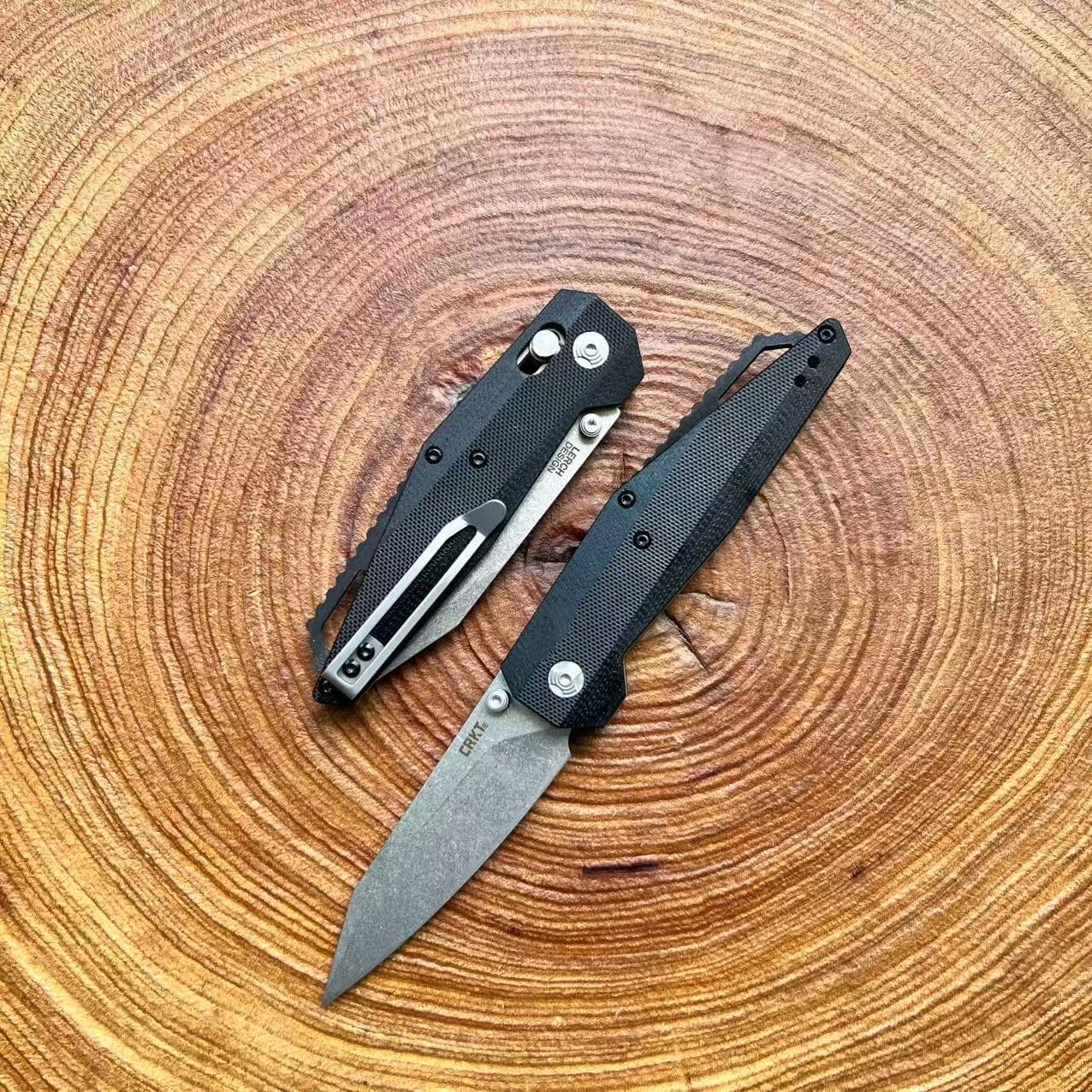 New Folding Knife Outdoor Camping Knife Multi-functional Portable Pocket Knife Sharp Blade Self-defense Fruit Knife Non-slip Handle