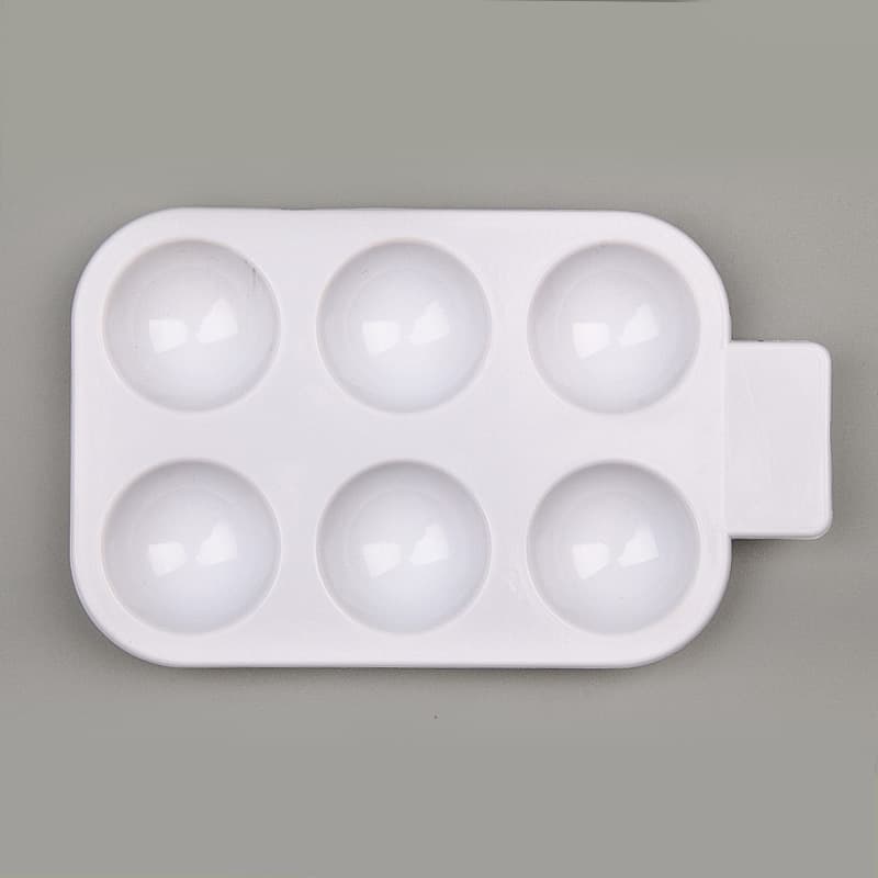 Export Cross-border Art Palette Paint Tray Drawing Palette for Kids Plum Blossom Shape Palette