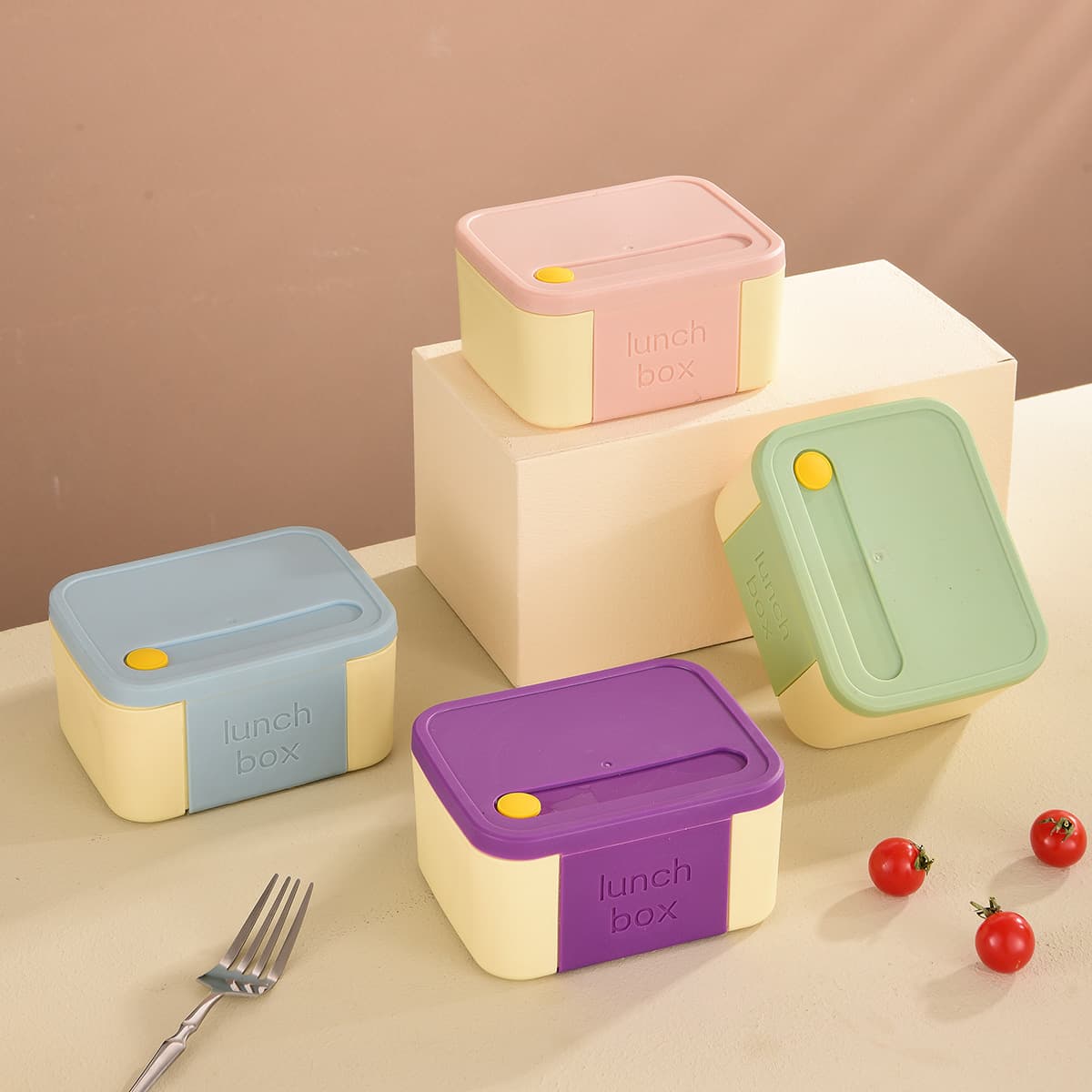 Cross-border Office Lunch Box Insulated Sealed Leak-proof Student Lunch Box 304 Stainless Steel Food Container