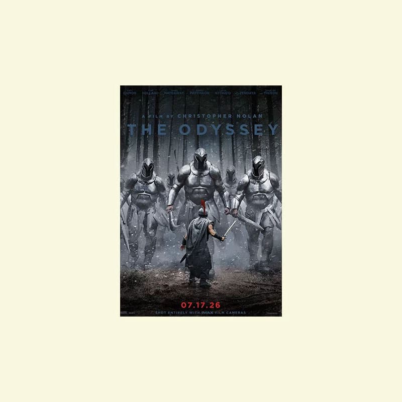 The Odyssey Nolan Movie Poster Decorative Painting for Dormitory Bedroom Desk Entryway Wall Sticker
