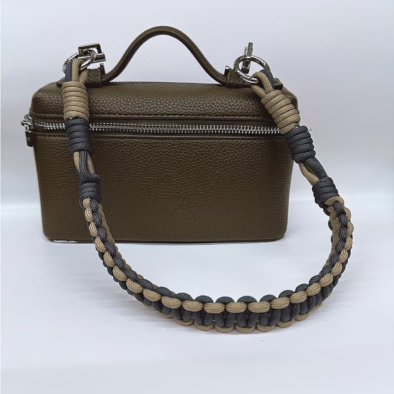 Loro Piana hand-woven rope shoulder strap is suitable for punch-free modification accessories wrist rope bag shoulder strap replacement