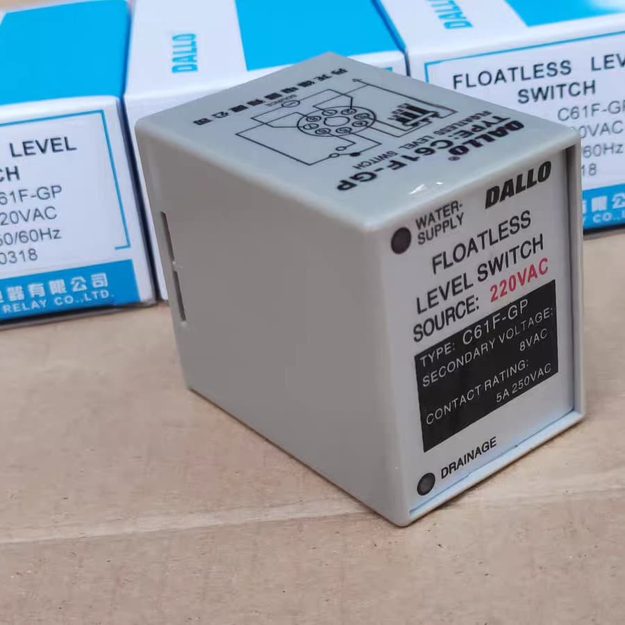 DALLO Danlong C61F-GP Liquid Level Relay AC220V Water Level Controller AC380V Water Level Relay