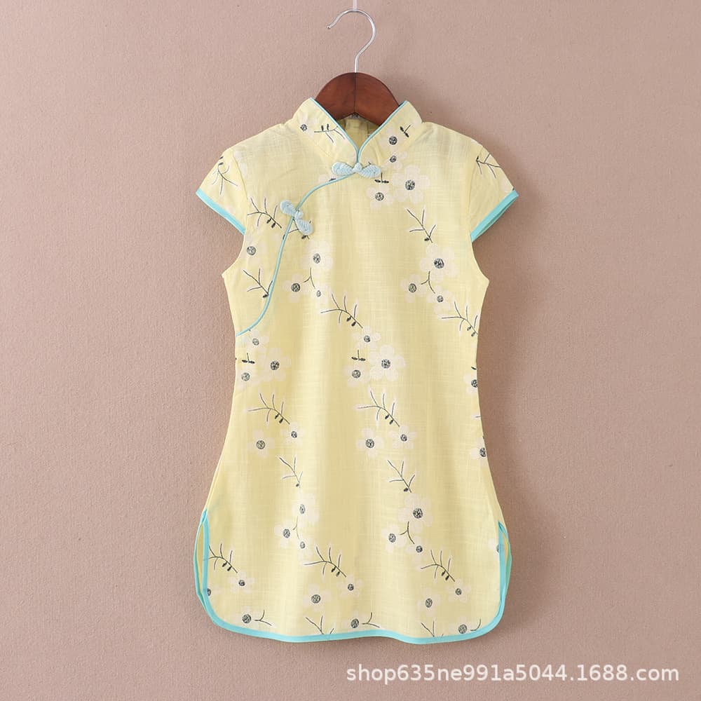 Girls' Hanfu Set, 2025 Summer New Arrival, Children's Chinese Style Ancient Costume, Fairy-like Tang Suit, Kids' Cheongsam