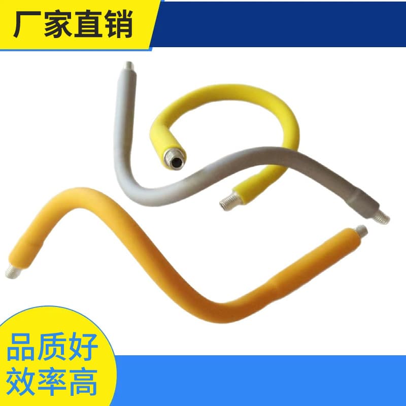 LED Desk Lamp Metal Gooseneck Flexible 360° Bendable Goose Neck Silicone Lamp Holder