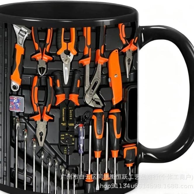 2026 New Export Tools Mechanic Tool Box Ceramic Mug Mechanic Set