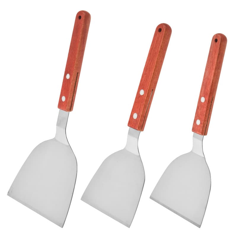 Source Factory Yangjiang Stock Cooking Spatula, Frying Shovel, Pancake Turner, Teppanyaki Spatula, 420 Stainless Steel Thick Anti-Scald