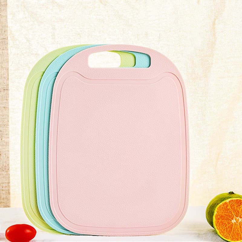 Plastic Double-Sided Oval Shaped Cutting Board for Children Fruit Knife Classification Board Vegetable Chopping Board Fruit Cutting Board