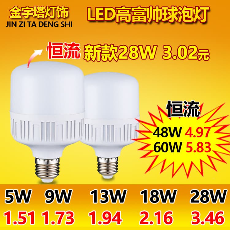 led light bulb e27 screw household energy-saving lamp gaofushuai bulb manufacturer direct sale super bright indoor lighting wholesale