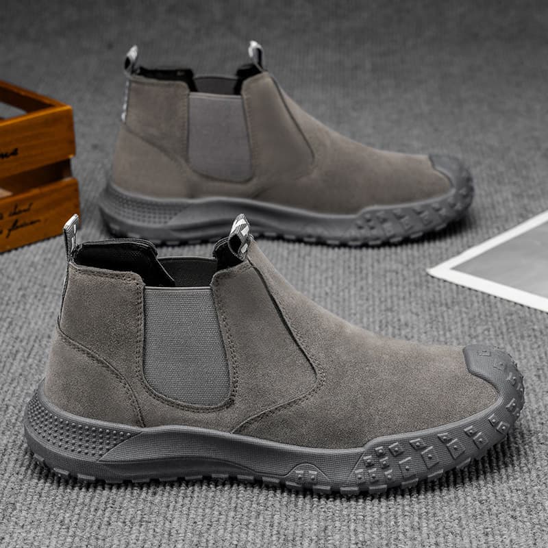 Men's Autumn High-Top Martin Boots, Slip-Resistant and Durable Work Sports Casual Shoes, Safety Shoes for Men