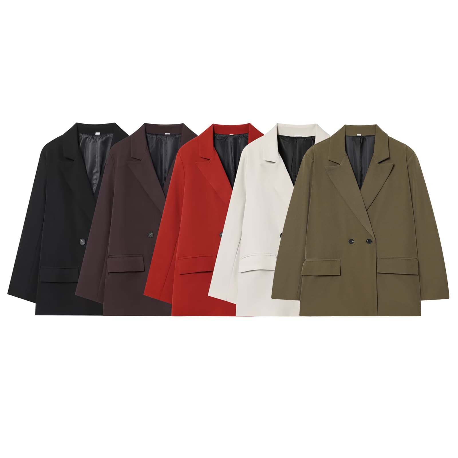 Cross-border Women's Fashion 2026 Summer New Arrival European and American Style Versatile Oversized Double-Breasted Blazer 2753122