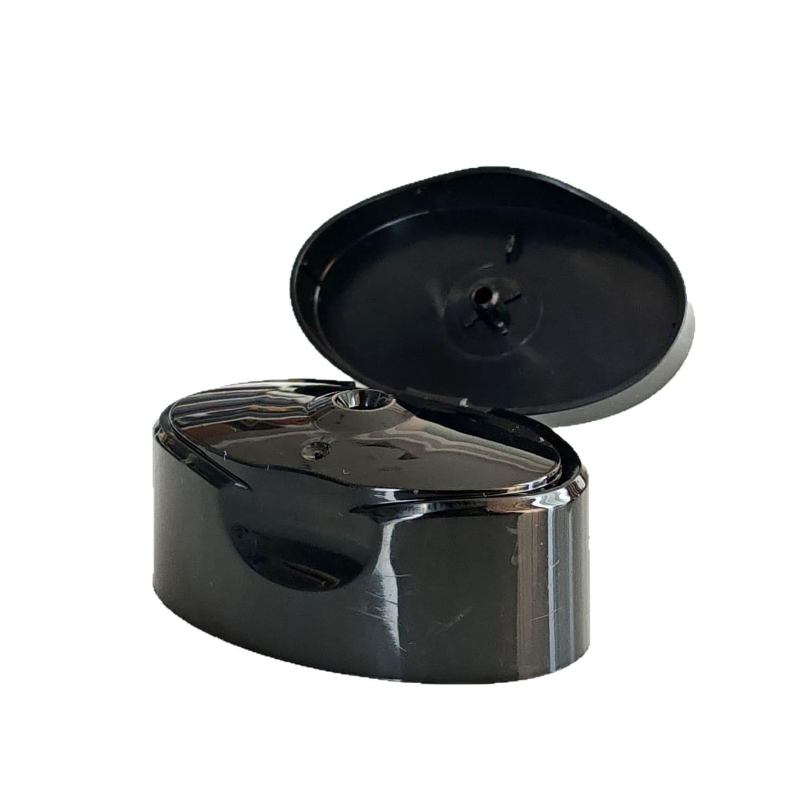 24-tooth double-layer snap-lock butterfly flip-top cosmetic tube cap for shampoo and body wash, right-angle smooth plastic cap