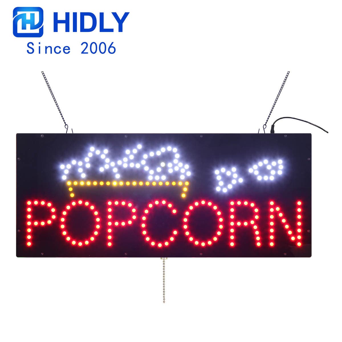 12v Low Voltage Energy Saving Luminous Character Sign LED POPCORN SIGN Window Business Luminous Character