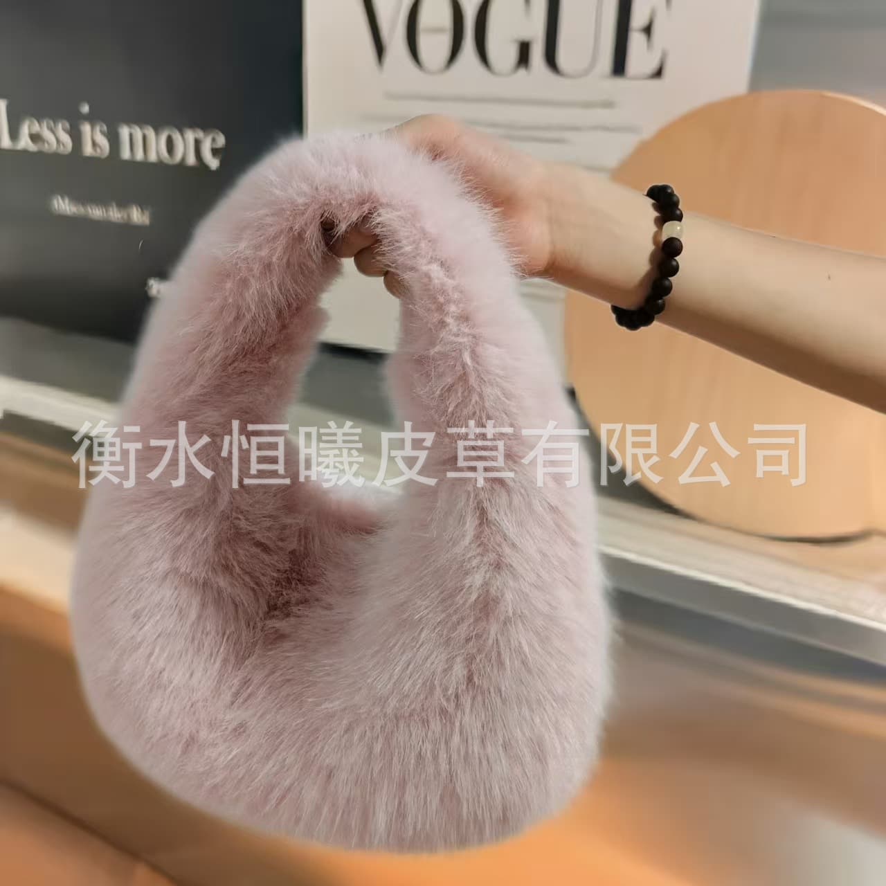 Autumn Winter New Plush Handbag Candy Color Versatile Fashion Women's Bag Fluffy Square Fuzzy Bag Handbag Dumpling Bag