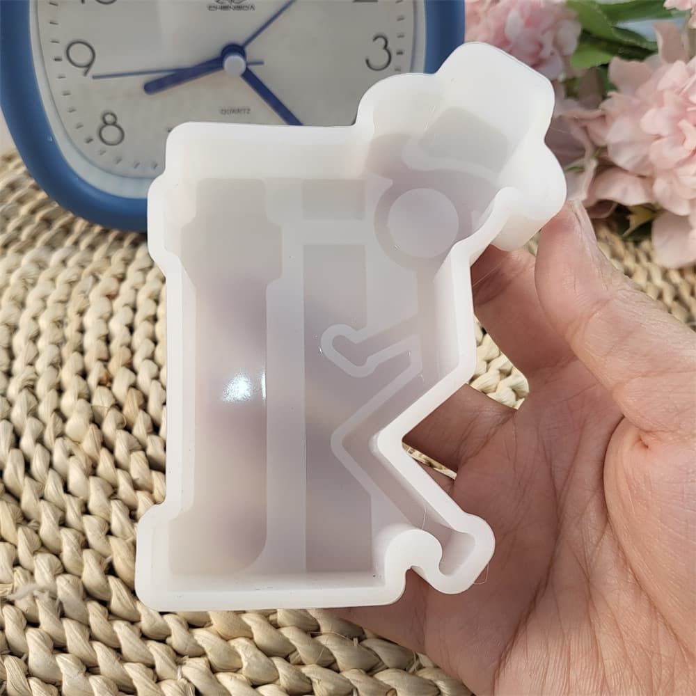 Z0100 Abstract Sitting Aroma Mold Crystal Epoxy Silicone Mold DIY Decorative Silicone Mold