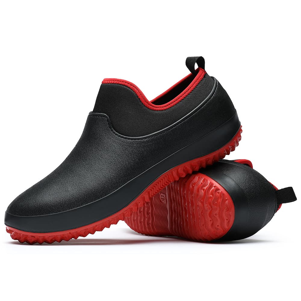 Wholesale Large Size Waterproof Integrated Rain Boots for Cafeteria Restaurant Men Women Car Wash Low Top Non-Slip Work Shoes Chef Shoes