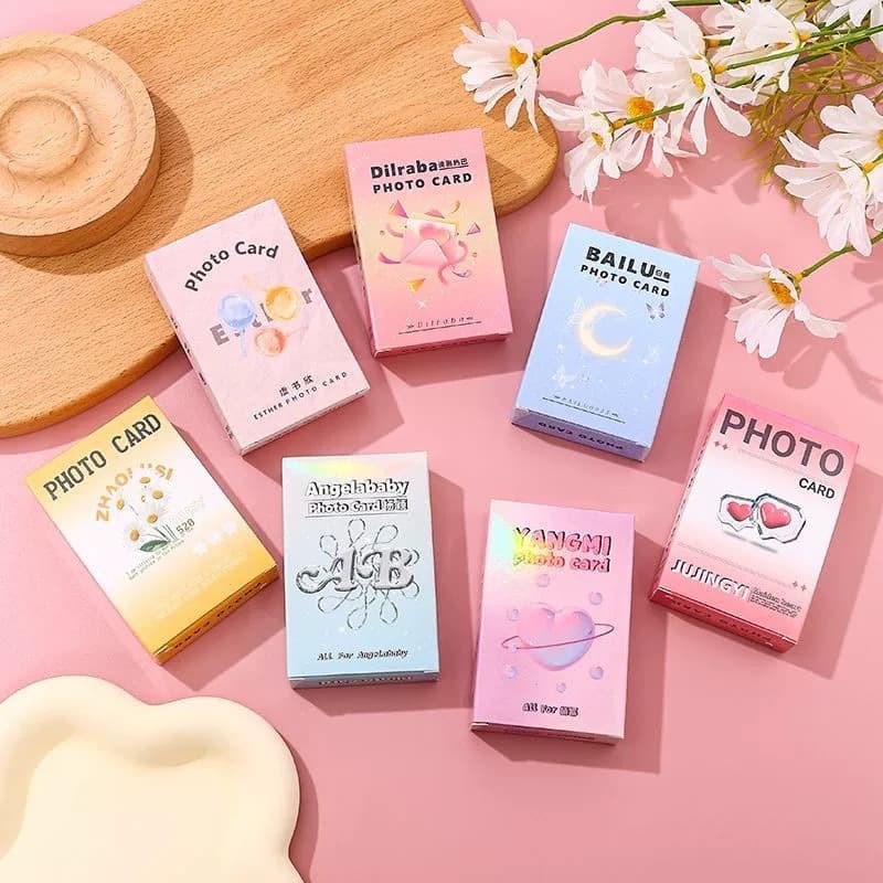 Celebrity animation 55 photo cards wholesale (G)I-DLE Song Yuqi Zhang Linghe laser lomo card postcard