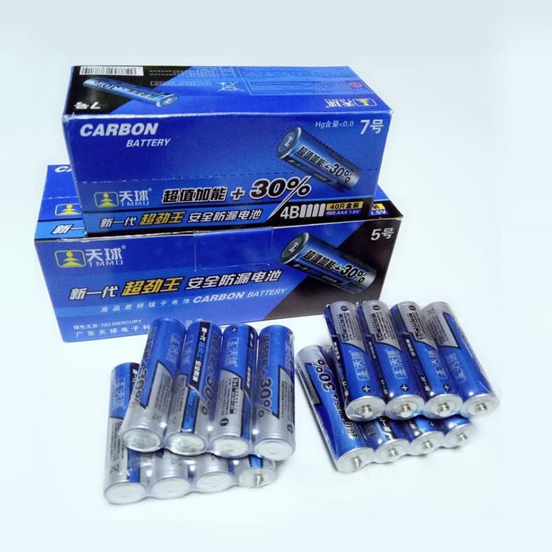 AA AAA Battery Street Stall Toys 1.5V AA R6AA Ordinary Carbon Zinc Manganese Dry Toy Battery Dropshipping